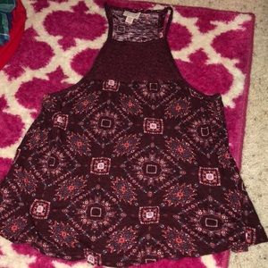 Cute maroon tank top